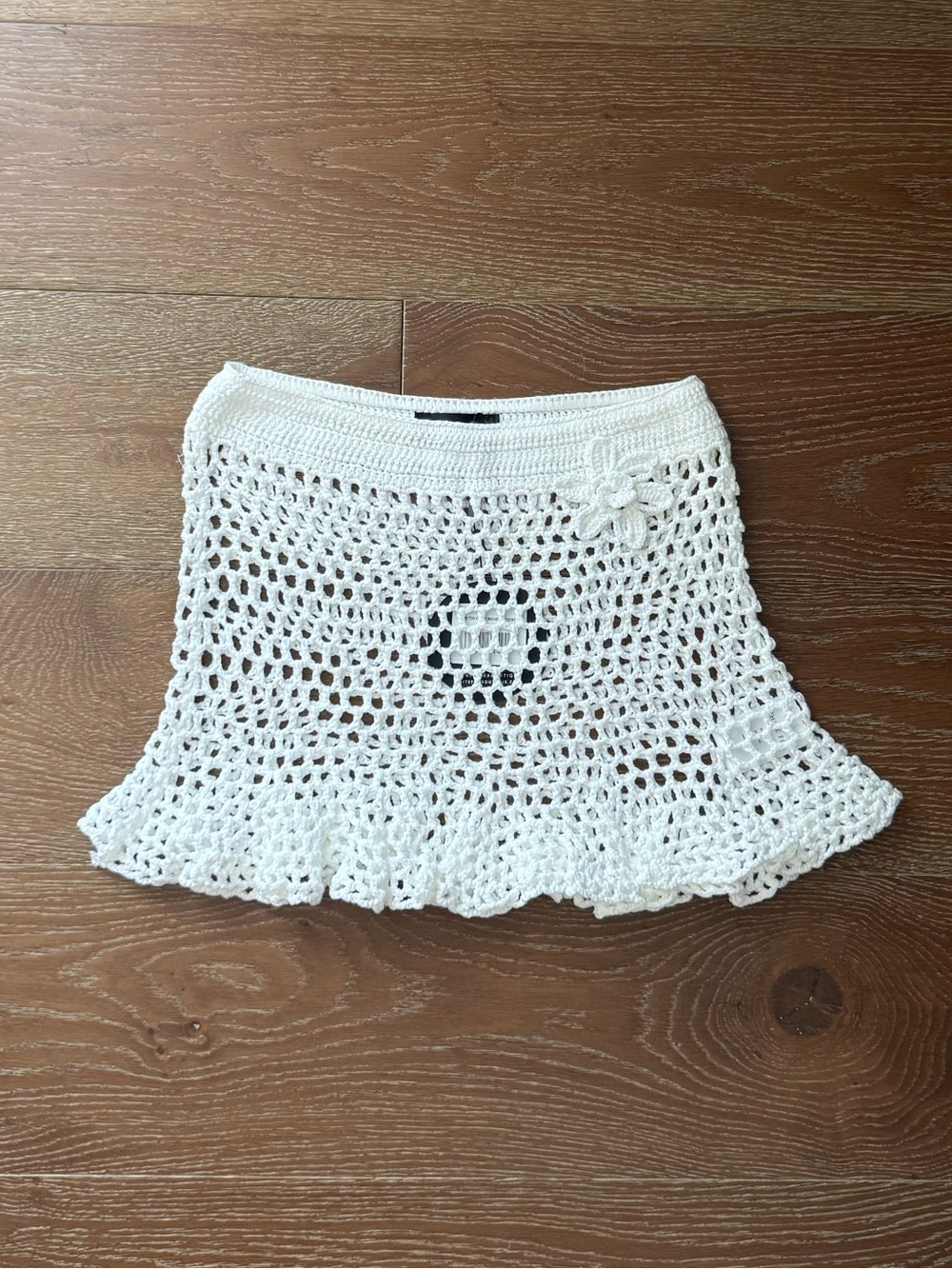 White Fox - You’re Too Sweet Crochet Mini Skirt